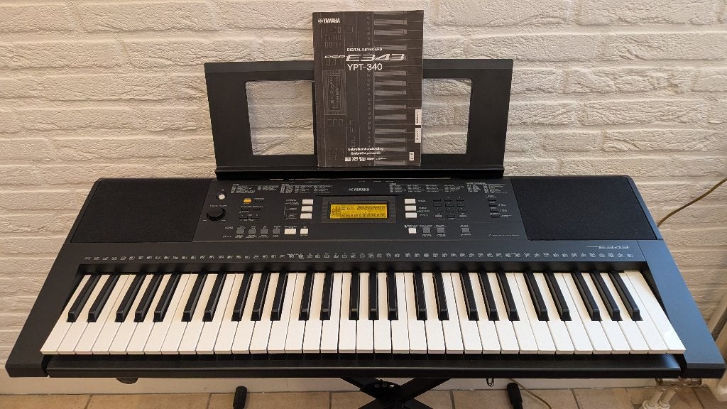 Yamaha Keyboard PSR-E343 – Aanslaggevoelig MIDI Keyboard., Ophalen, 61 toetsen, Yamaha, Zo goed als nieuw