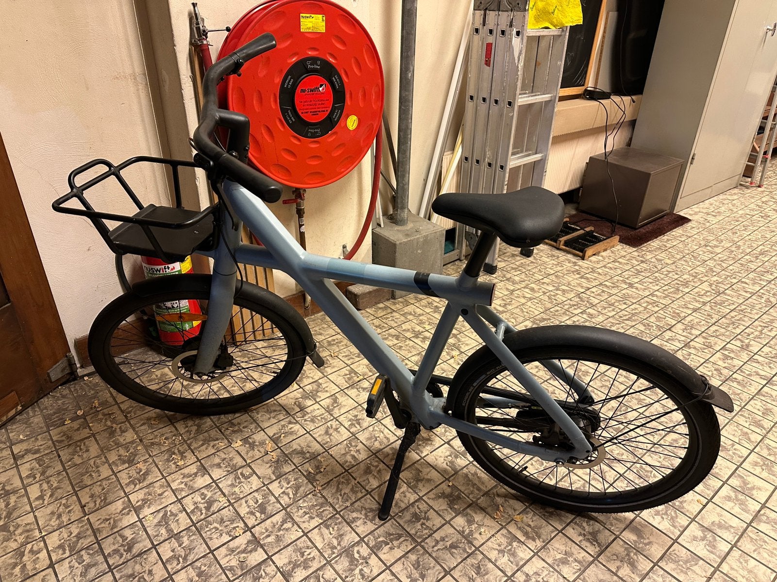 VanMoof x3 lichtblauw met rekje, Ophalen, Gebruikt, Vanmoof