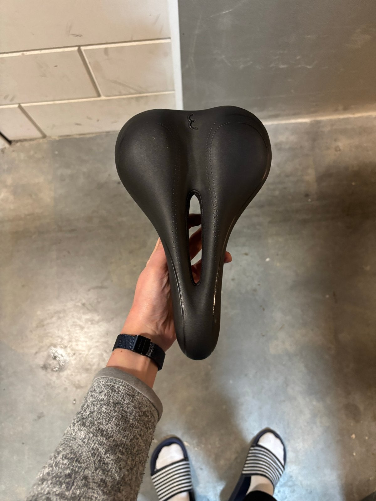 Comfortabel damesfietszadel van BBB met uitsparing, Fietsen en Brommers, Gebruikt, Kunststof, Ophalen of Verzenden, Zadel