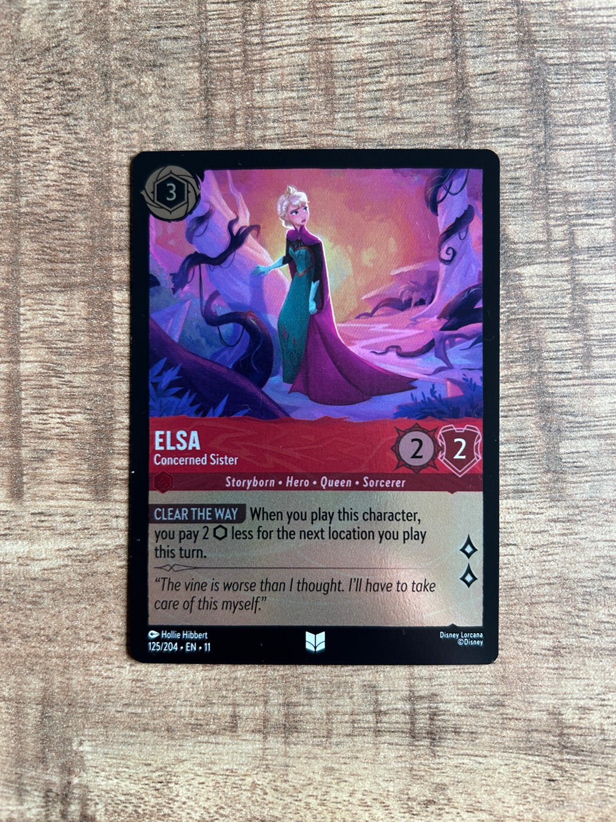Lorcana elsa foil, Ophalen of Verzenden, Zo goed als nieuw, Foil