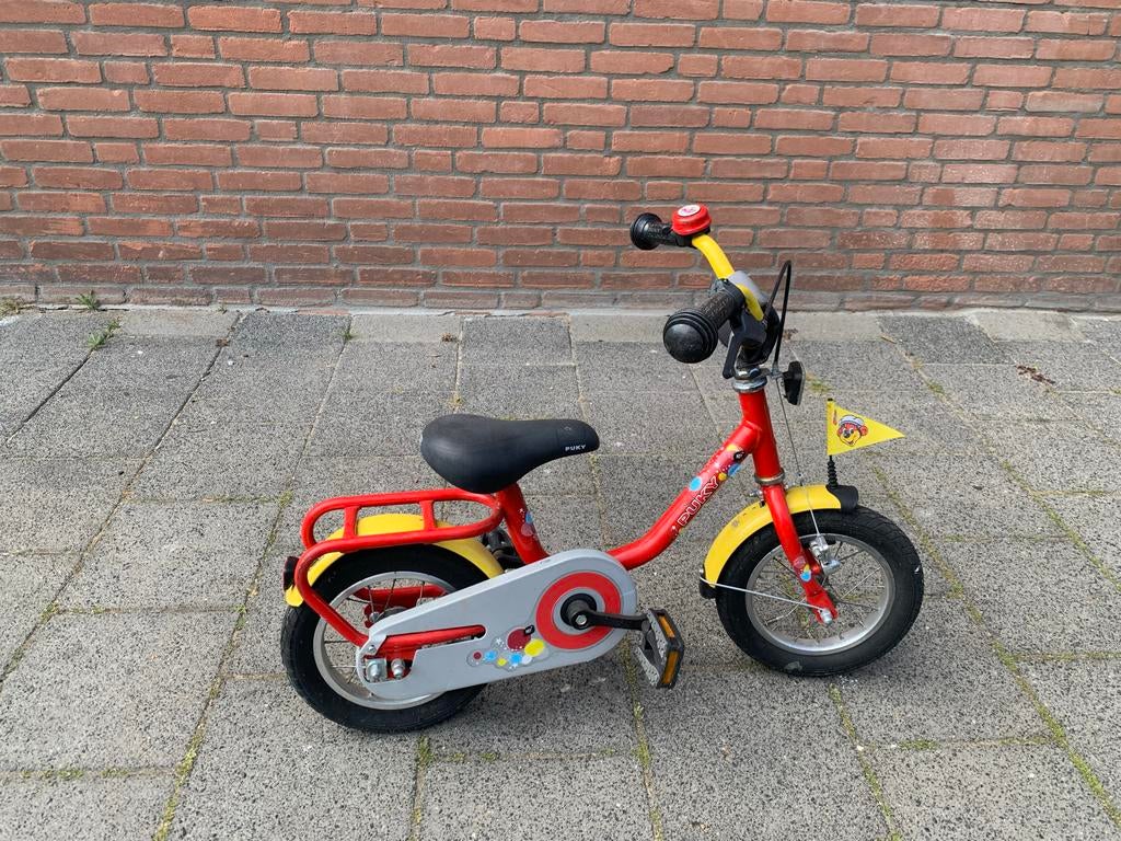 Puky fiets 12 inch met zijwielen - Zeer goede staat, Ophalen, Zo goed als nieuw, Minder dan 16 inch, Zijwieltjes