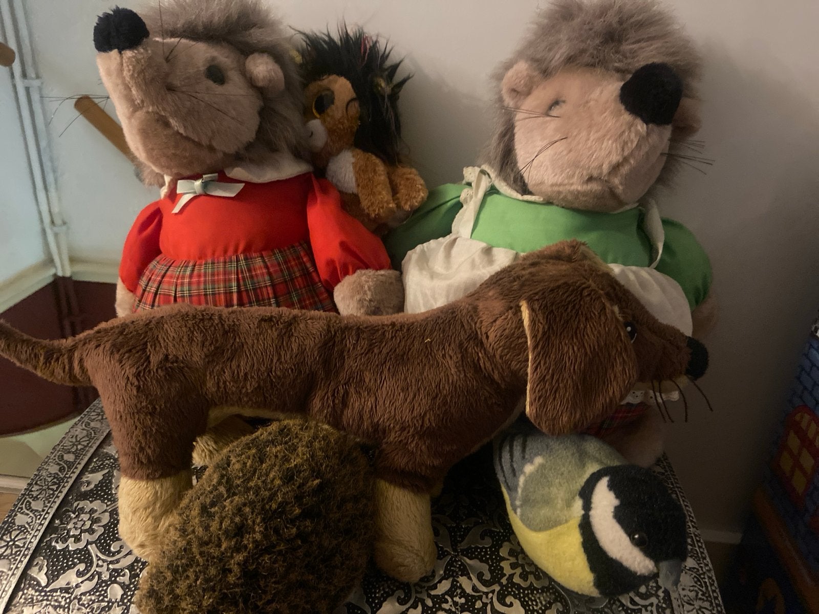 Zes verschillende knuffels: egels, hond, vogel en meer!, Ophalen, Gebruikt, Overige merken, Overige karakters