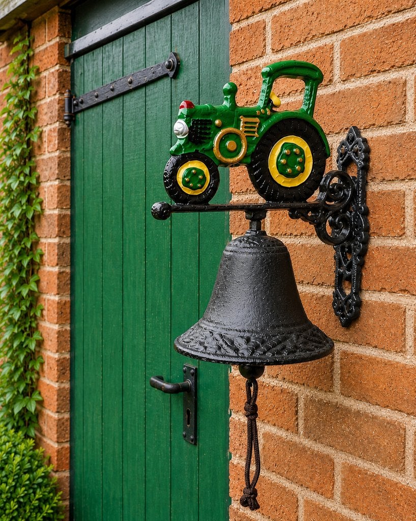JOHN DEERE / deurbel / gietijzer/BEL 14 CM/ tractor /trekker