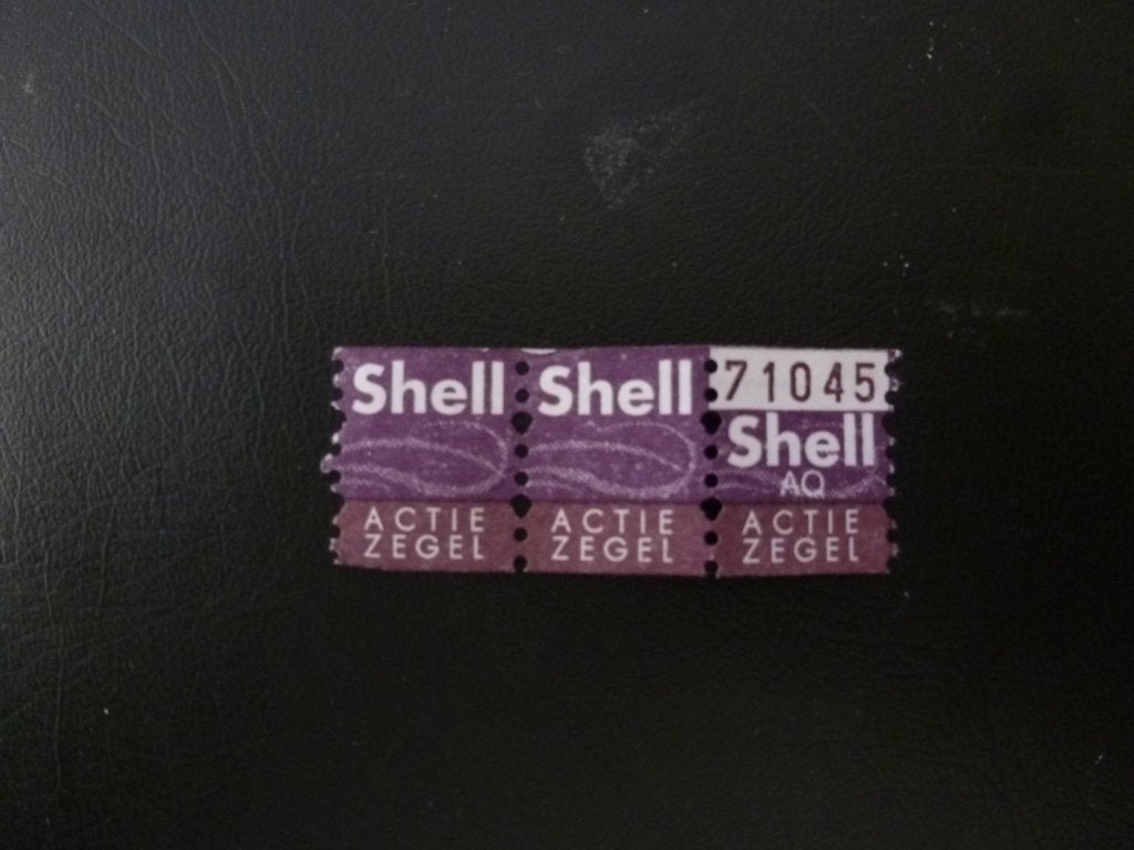 Spaarzegels shell. Laatste druk., Ophalen of Verzenden, Koffie of Thee, Zegels, Bonnen of Punten