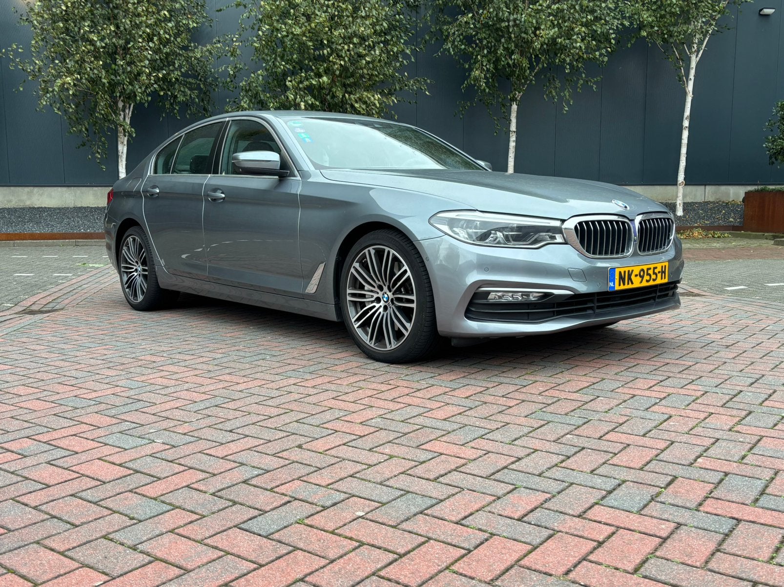 BMW 5-Serie 540i 340pk Aut. 2017 Grijs 1e eigenaar!, Auto's, Automaat, Zwart, 2000 kg, 2998 cc