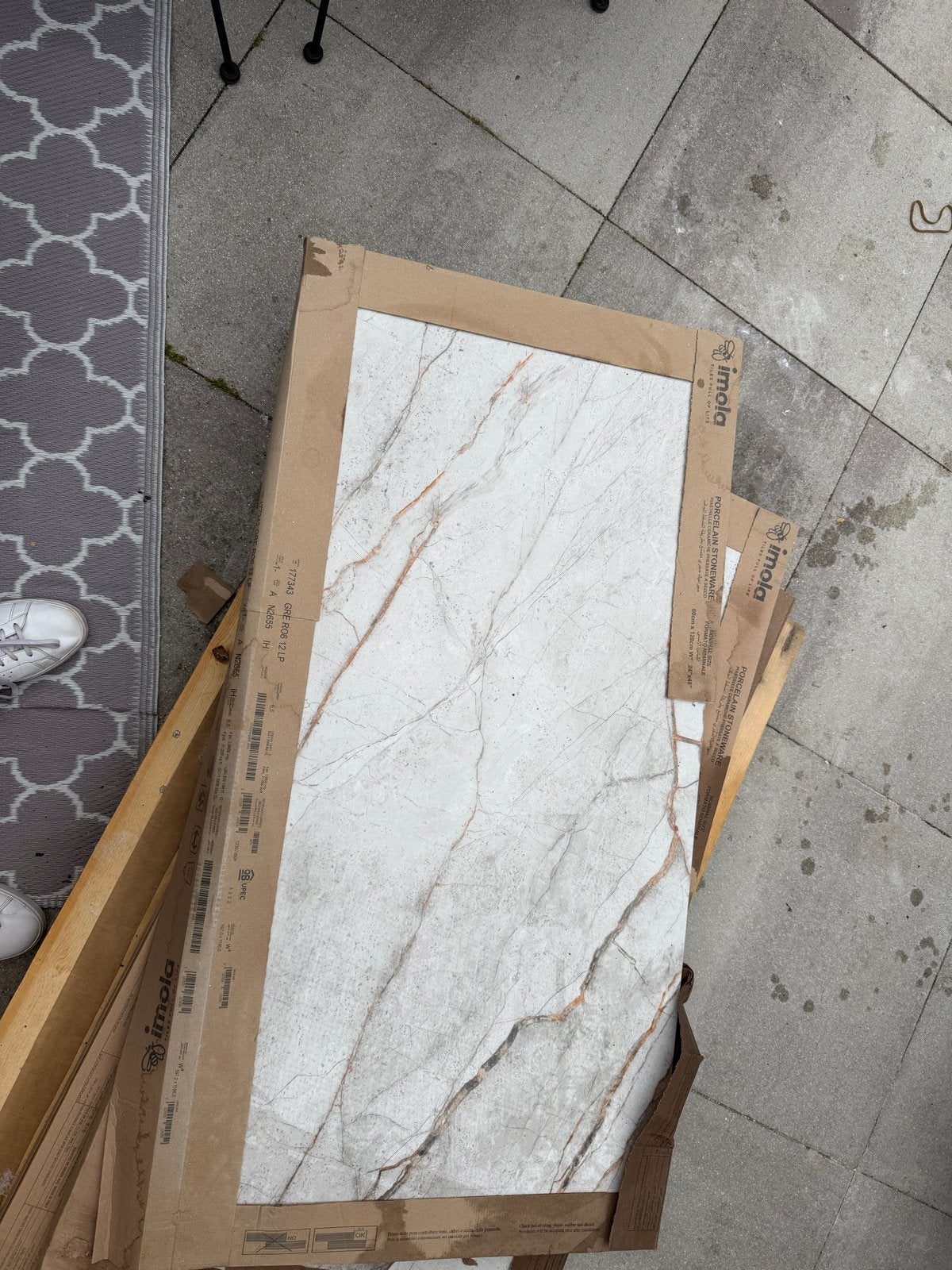 Imola Vloer/wandtegels: Marmerlook en Zand/beige (10+m²), Doe-het-zelf en Verbouw, Ophalen, 60 cm of meer, 40 tot 60 cm, Keramiek