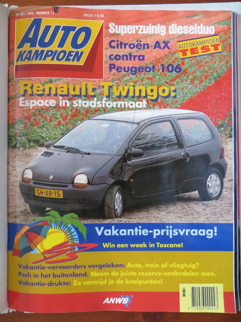 Autokampioen 11 1993 Renault Twingo test, Citroën AX diesel, Ophalen of Verzenden, Nieuw, Citroën