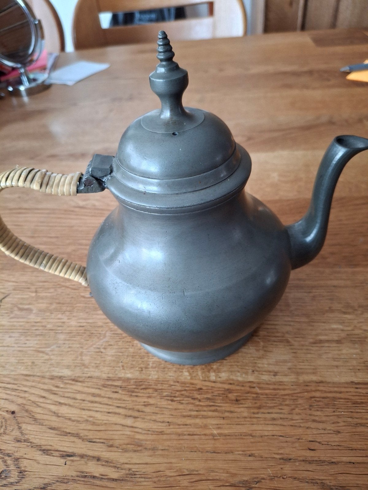 Tinnen  theepot twee stuks  Stefanus te Winkel, Ophalen of Verzenden