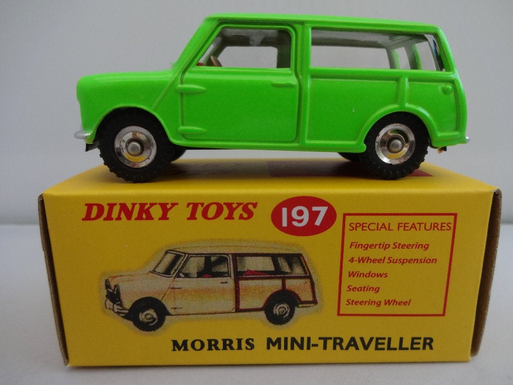 Morris Mini Traveller Groen nr: 197 van Dinky Toys 1:43, Ophalen of Verzenden, Nieuw, Auto, Dinky Toys