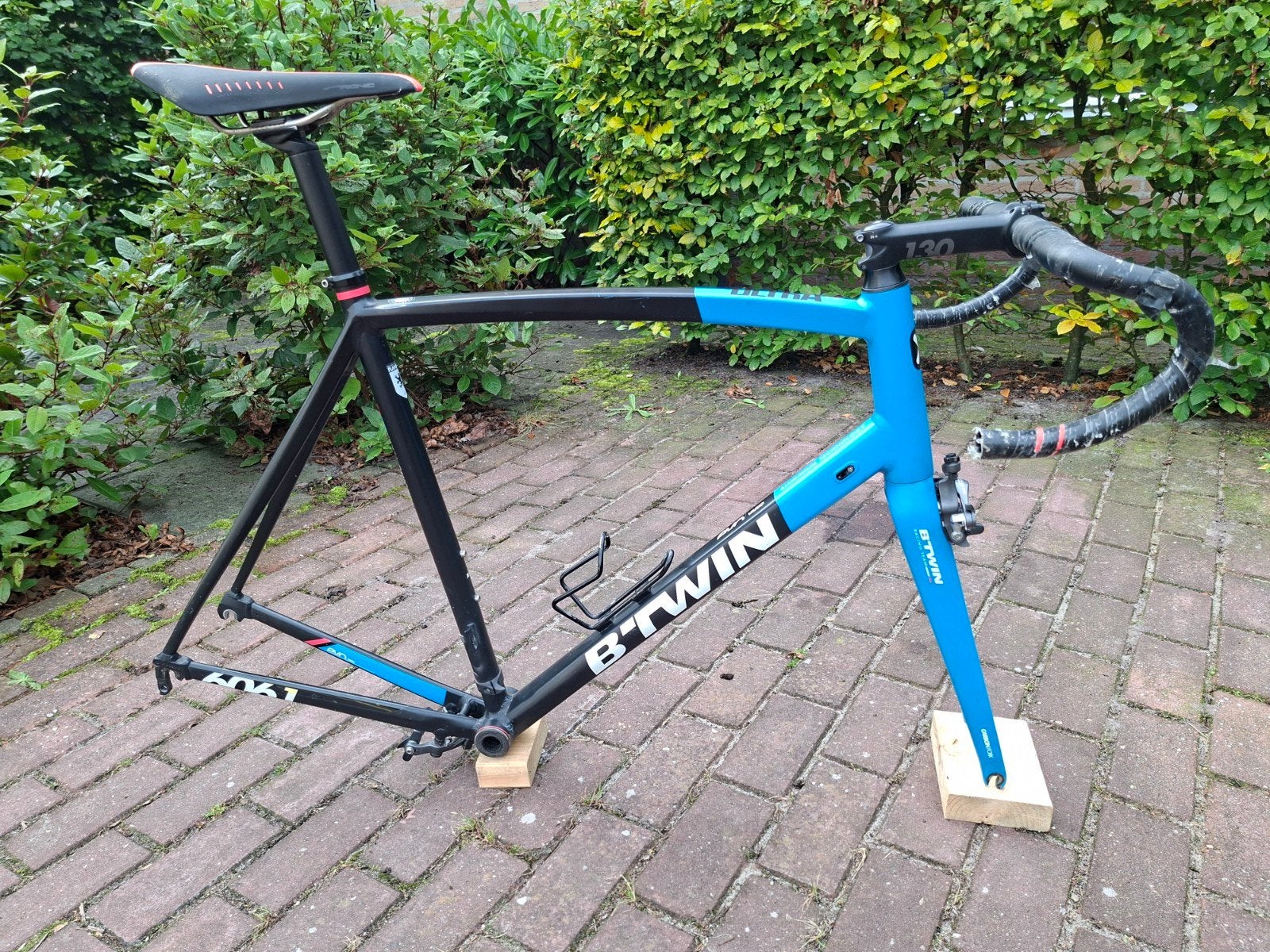 B'Twin Ultra AF racefiets frame met carbon voorvork - XL, Ophalen, Frame, Gebruikt, Aluminium