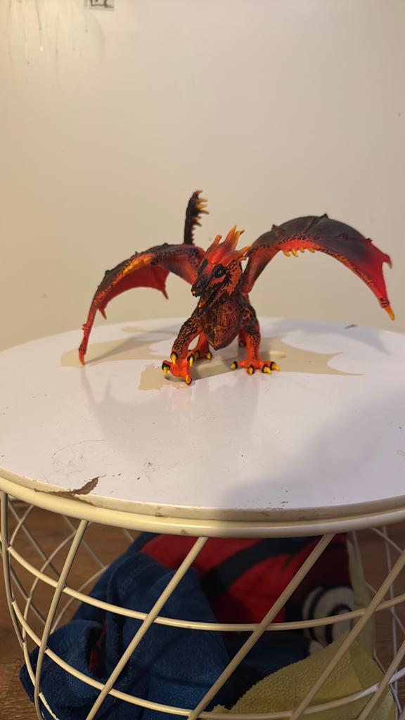 Schleich lava Draak actiefiguur, Kinderen en Baby's, Speelgoed | Actiefiguren, Ophalen of Verzenden, Zo goed als nieuw