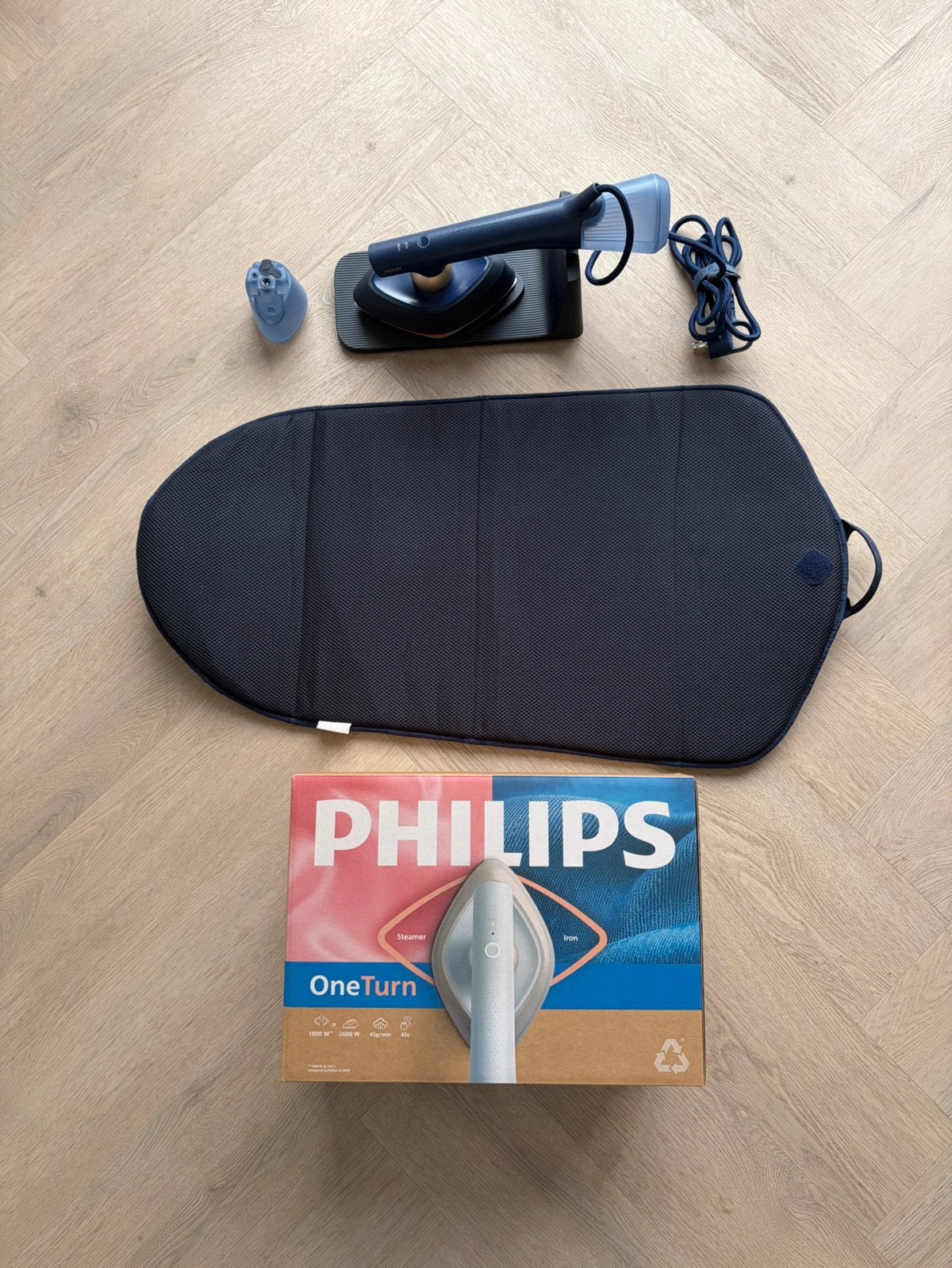 Philips OneTurn Handstoomapparat, Ophalen, Nieuw, Strijkijzer met snoer