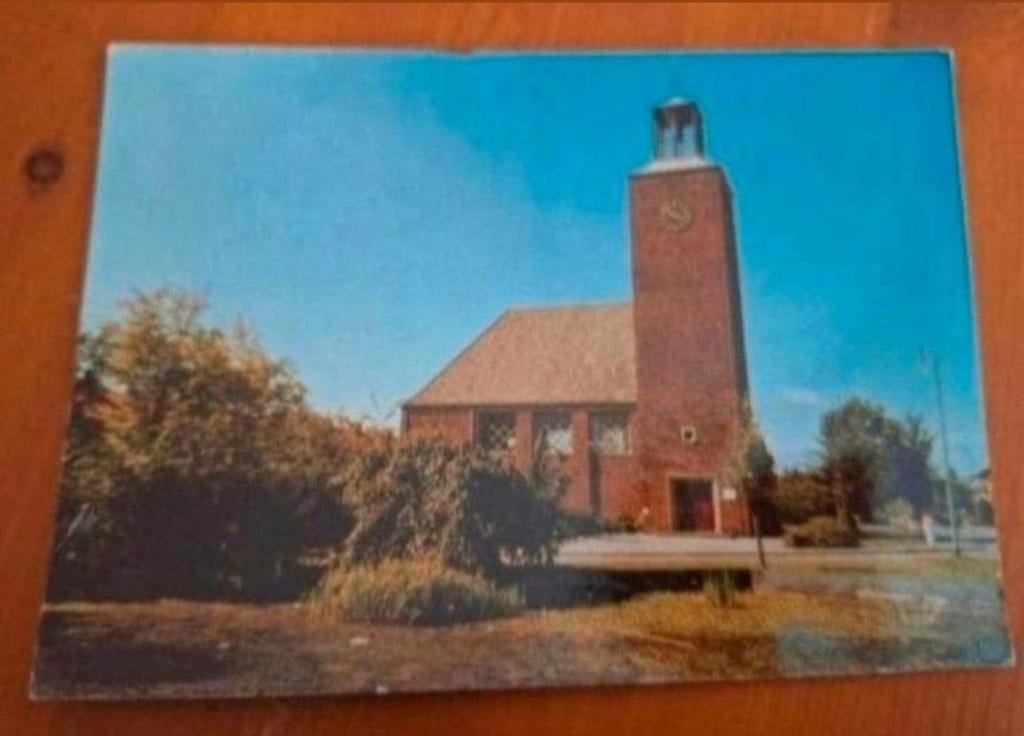 Oude Ansichtkaart Scharendijke Kerk - Gelopen, Ophalen of Verzenden, 1960 tot 1980, Gelopen, Zeeland