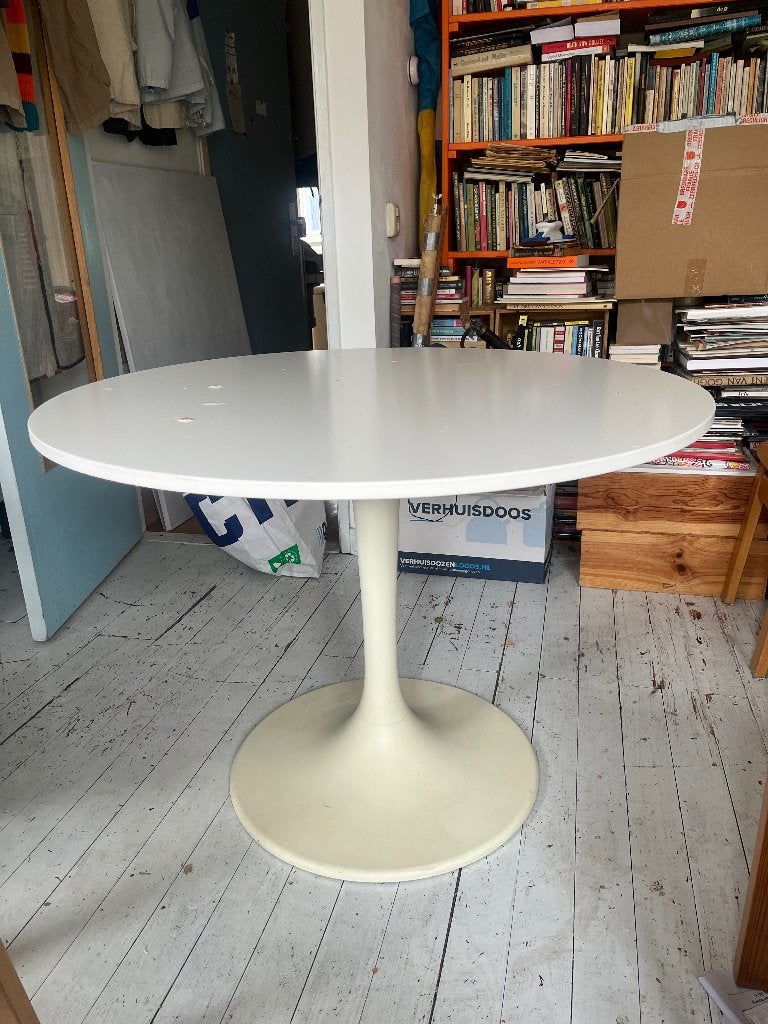 Ikea Docksta tulpen tafel, Ophalen, Kunststof, Gebruikt, 100 tot 150 cm