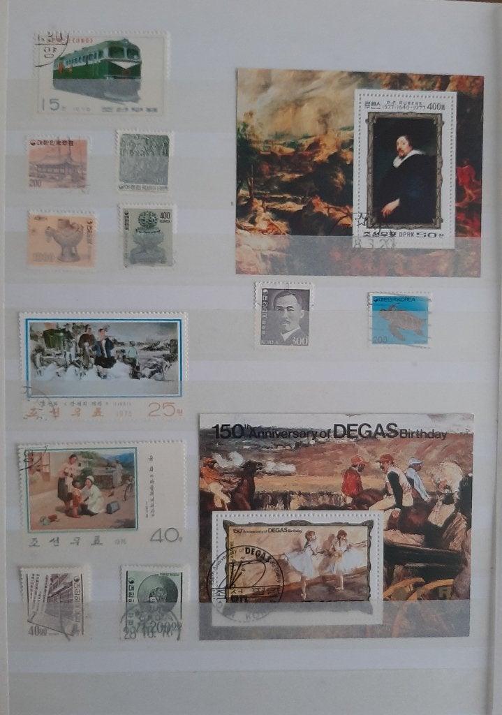 1 Kaart Klassieke Postzegels Korea Nr. 1 Gestempeld, Ophalen, Gestempeld, Oost-Azië