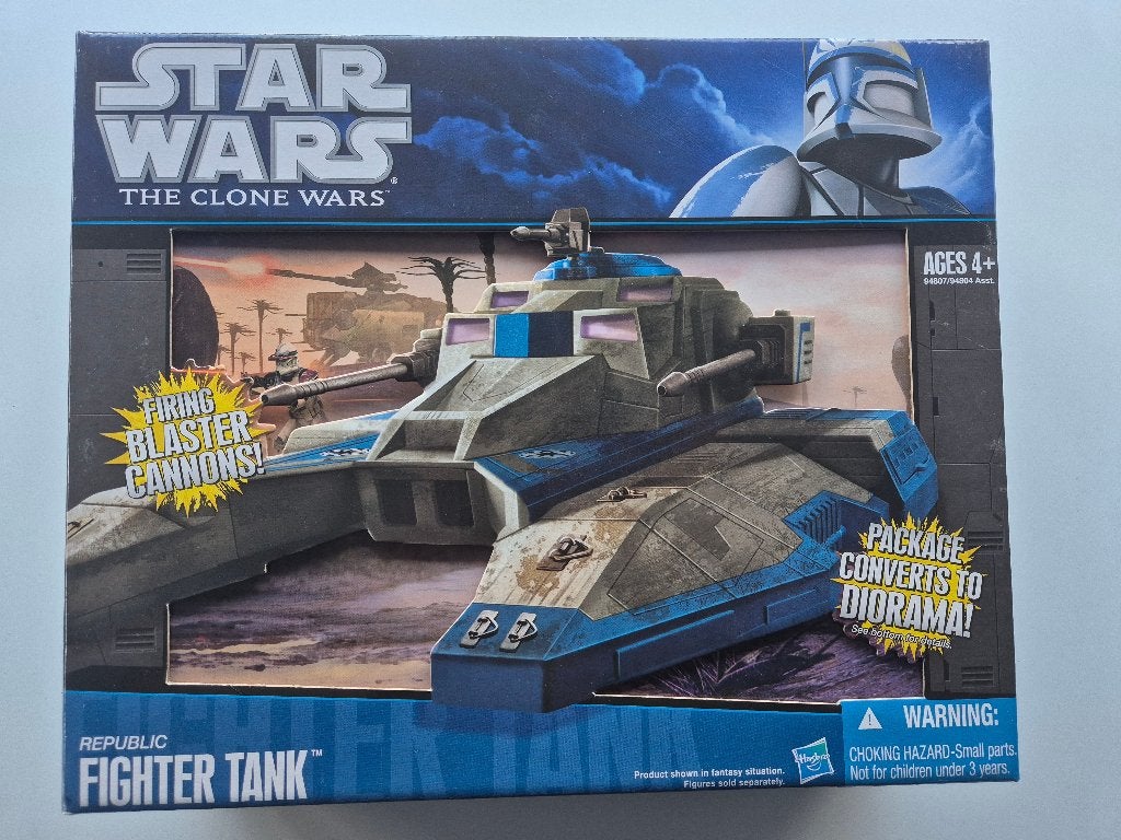 Star Wars CW 2010 Republic Fighter Tank with Diorama, Verzamelen, Star Wars, Ophalen of Verzenden, Nieuw, Actiefiguurtje