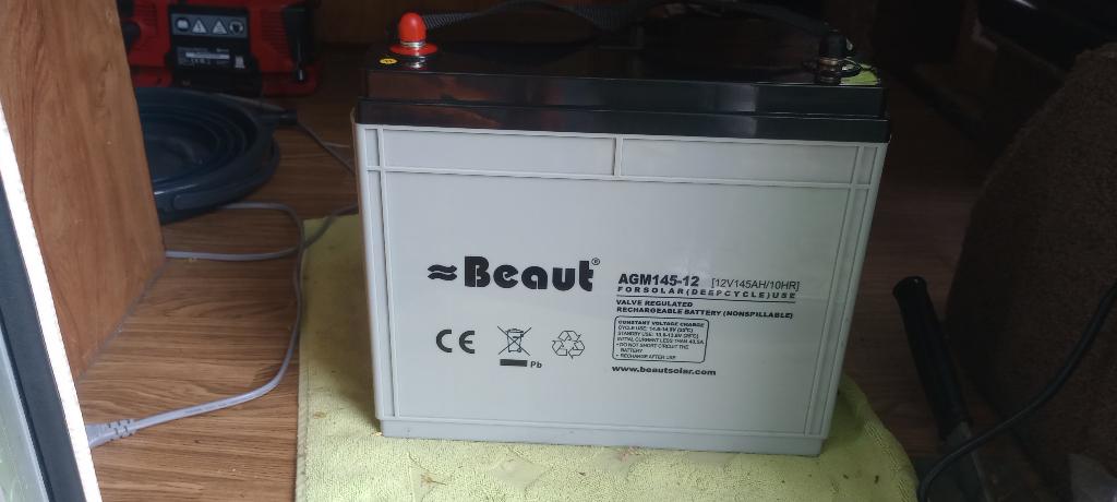Beaut 145 AH AGM deep cycle accu, Ophalen, Gebruikt