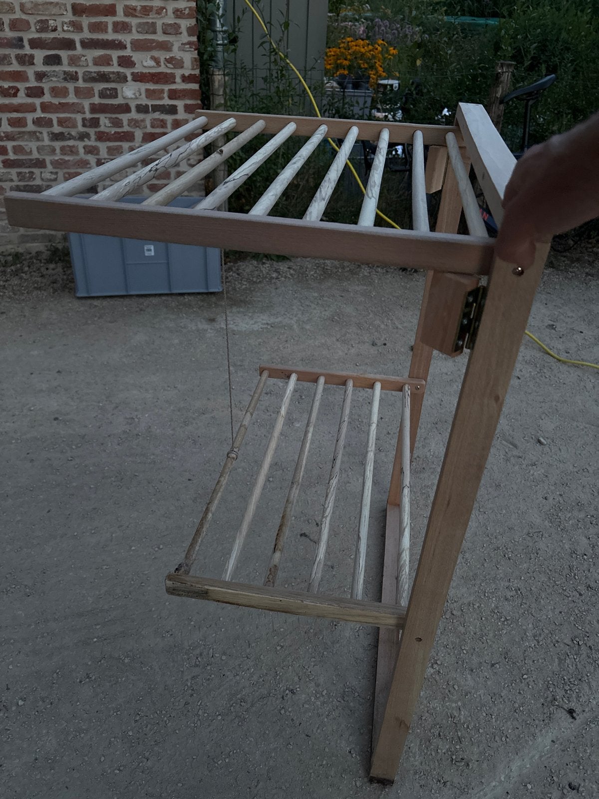 Houten droogrek - Handig en opvouwbaar (2 stuks), Ophalen of Verzenden, Gebruikt