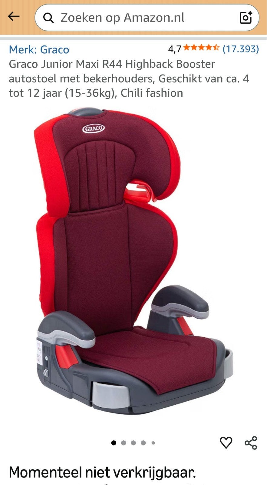 2x Graco Autostoel/Zitverhoger - Hoofdsteun Verwijderbaar, Ophalen, 15 t/m 36 kg, Afneembare rugleuning, Graco