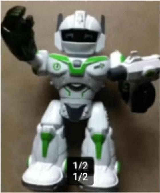 Kinder speelgoed Robot kunstof loopt draait en verlicht, Ophalen of Verzenden, Zo goed als nieuw