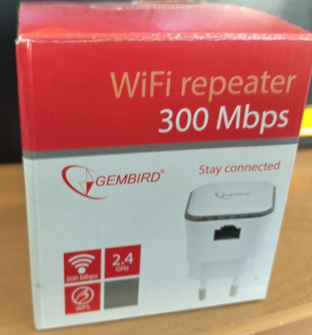 Gembird wnp-rp300-1 wi-fi repeater, Ophalen of Verzenden, Nieuw