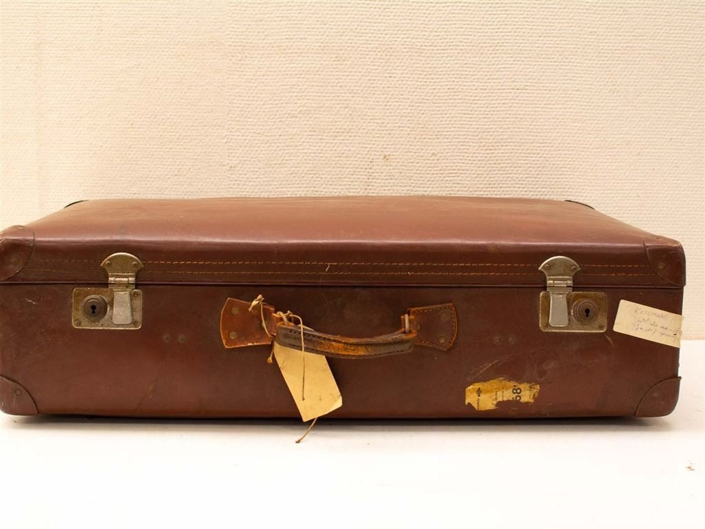 Bruine koffer 37269, Ophalen of Verzenden, Gebruikt, Overige materialen, 70 cm of meer