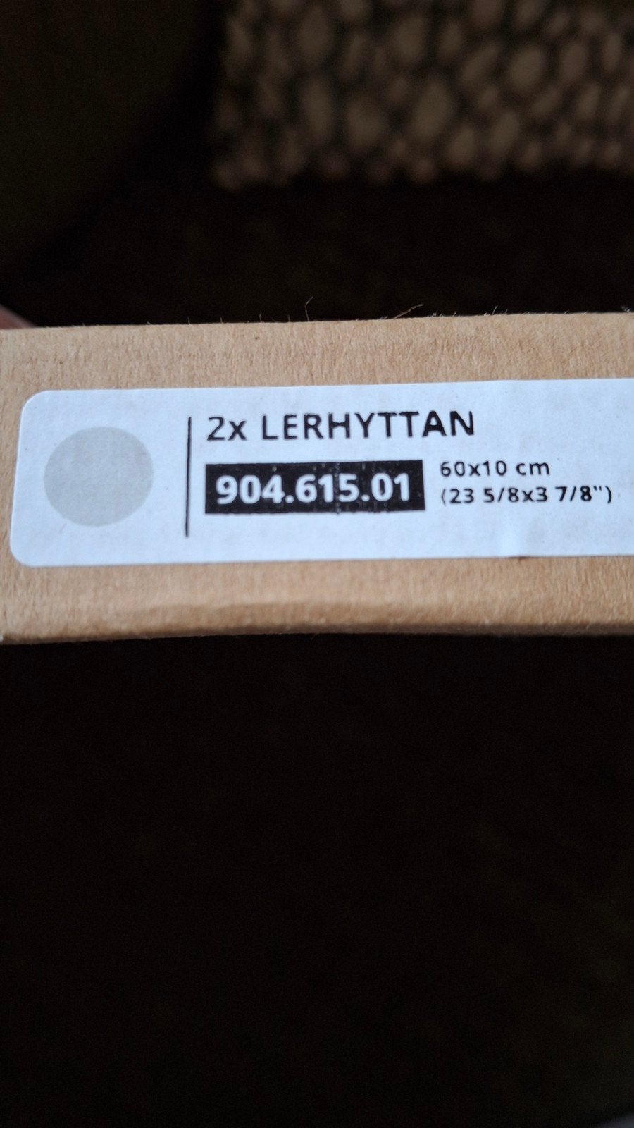 IKEA LERHYTTAN Ladefront, lichtgrijs, 60x10 cm (2 stuks), Ophalen, Nieuw, 50 tot 100 cm, Minder dan 25 cm