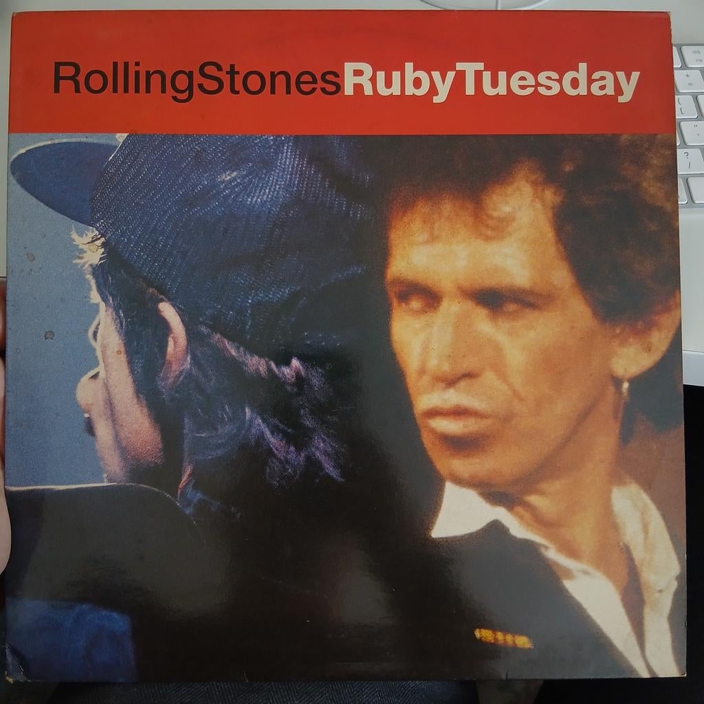 Rolling Stones - Ruby Tuesday Maxi-Single (1991), Cd's en Dvd's, Vinyl Singles, Zo goed als nieuw, 12 inch, Rock en Metal, Fotohoes