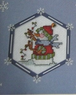Borduurpatroon  Sneeuwpop, Kerstbeer , Sneeuwpop nr 8118, Verzenden, Nieuw, Handborduren, Patroon
