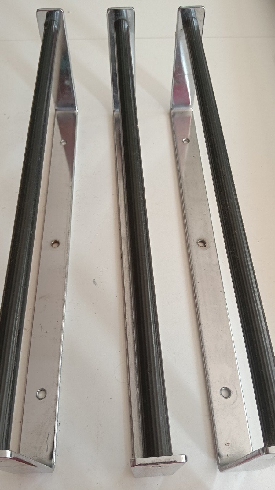 Set van 3 RVS voet steunen, Ophalen, Gebruikt, 250 mm of meer, Overige typen