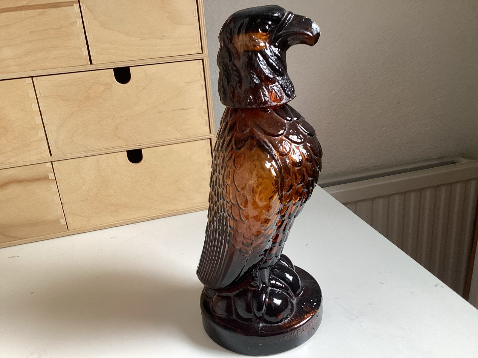 Vintage Golden Eagle Whiskyfles - Mohan Meakin jaren 50, Ophalen of Verzenden
