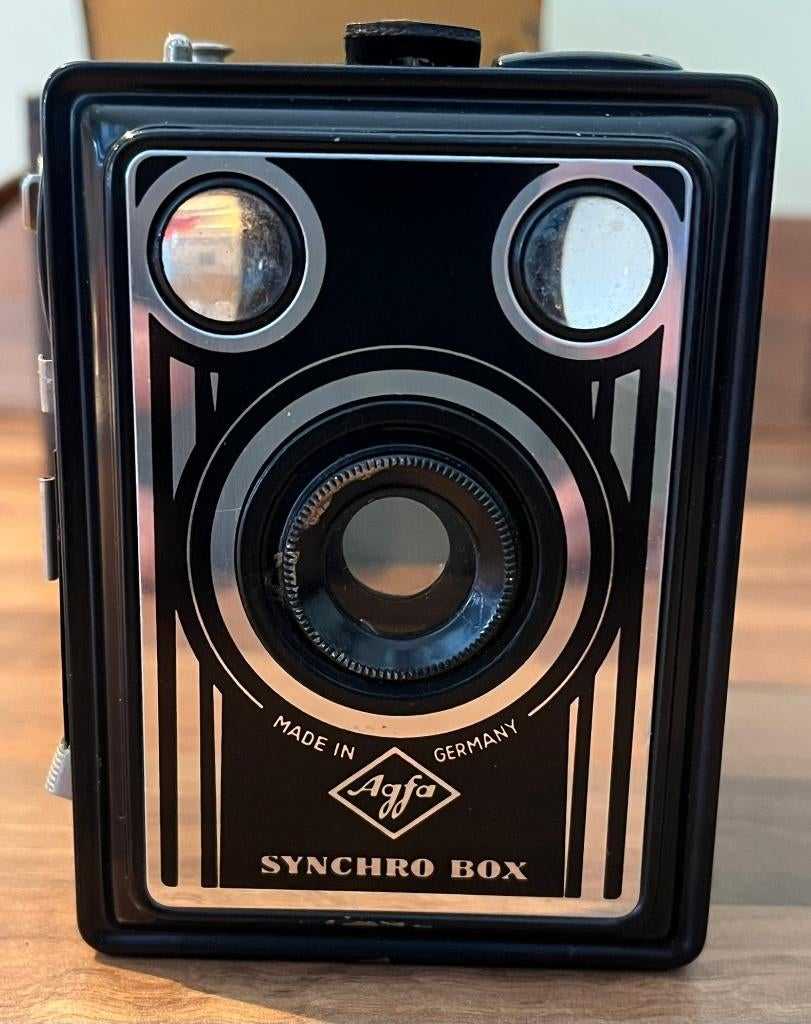 Boxcamera Agfa Synchro Box (6x9), Ophalen of Verzenden, Gebruikt, Compact, Overige Merken