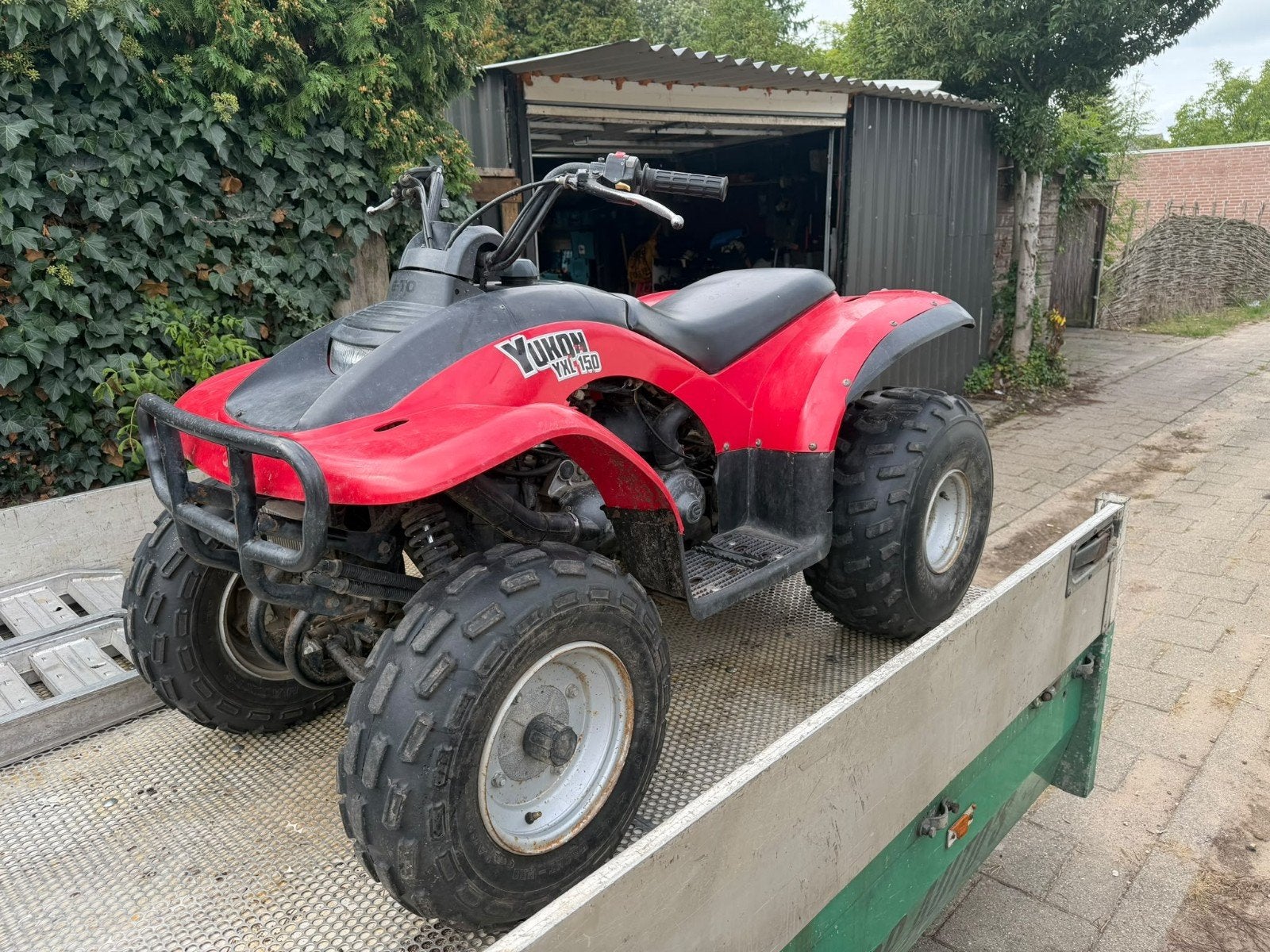 quad eton yukon 150cc 4takt opknapper, Fietsen en Brommers, Terugtraprem, Gebruikt, Eton yukon 150, Overige typen