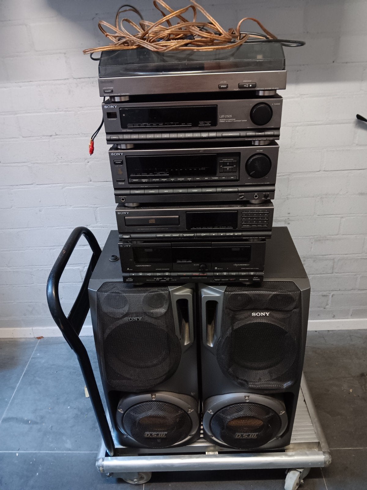 Sony LBT-D505 Hifi Set met Platenspeler en Speakers, Audio, Tv en Foto, Ophalen, Gebruikt, Cassettedeck, Losse componenten