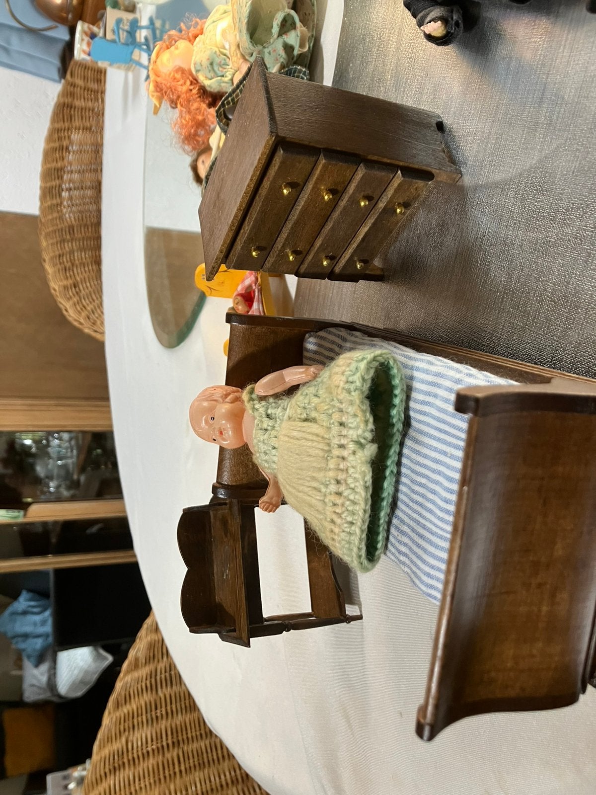Slaapkamer meubels poppenhuis 1/12, Ophalen of Verzenden