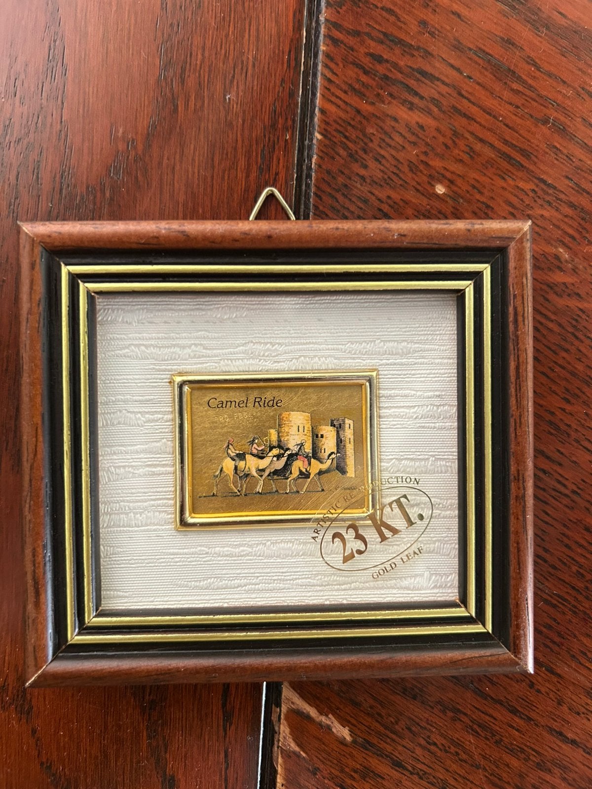 Camel Ride schilderijte (blad goud), Ophalen of Verzenden, Goud