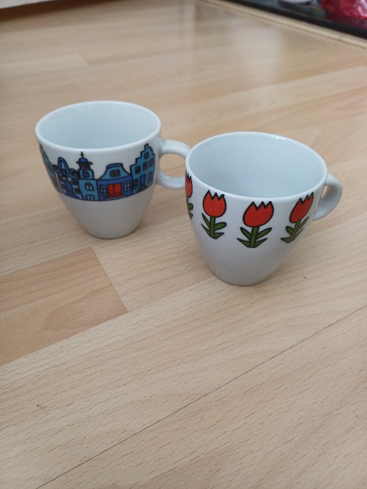2 senseo kopjes, Ophalen, Porselein, Overige stijlen, Kop(pen) en/of Schotel(s)