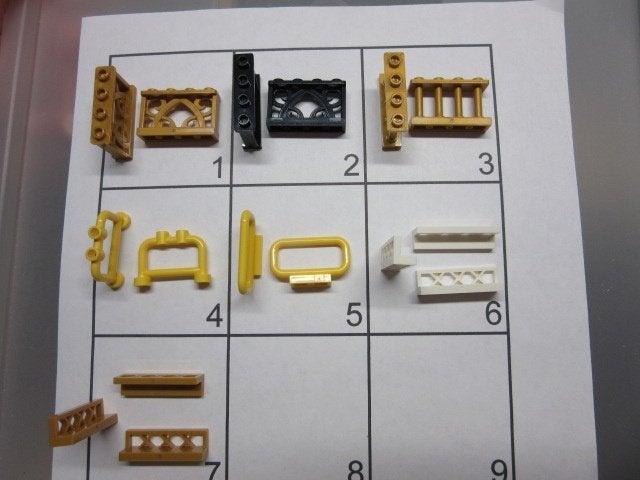 L181 LEGO GEEL HEK BUIZEN ZWART / GOUD SIERHEK, Dalwagen 45b, 6669 CB Dodewaard, Lego, Nieuw, Ophalen of Verzenden