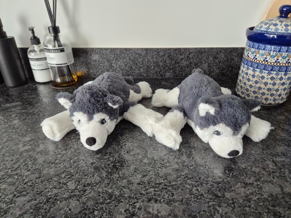 IKEA - Knuffel Husky klein 2 stuks, Ophalen of Verzenden, Overige typen