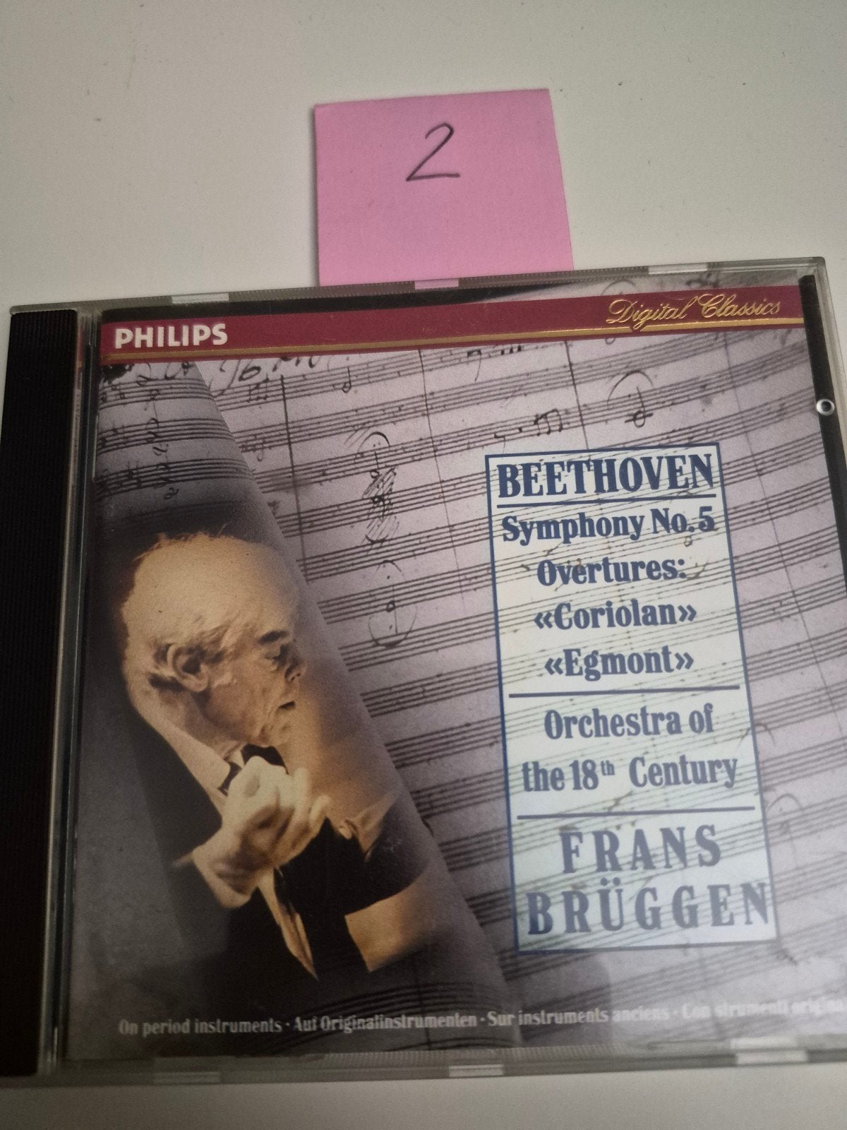 Beethoven: Symfonie nr. 5 & Ouvertures - Frans Brüggen CD, Symfonie, Ophalen of Verzenden, Zo goed als nieuw, Classicisme