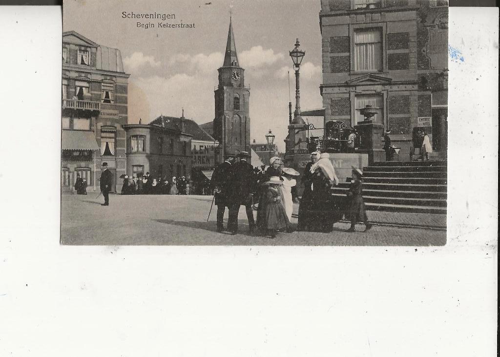 Scheveningen Keizerstraat Rest Zeekant met Scheveningers, Ophalen of Verzenden, Voor 1920, Ongelopen, Zuid-Holland