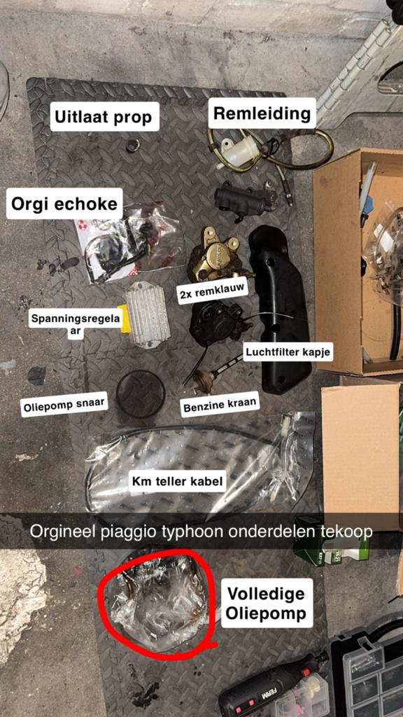 Piaggio typhoon orgineel onderdelen, Ophalen of Verzenden