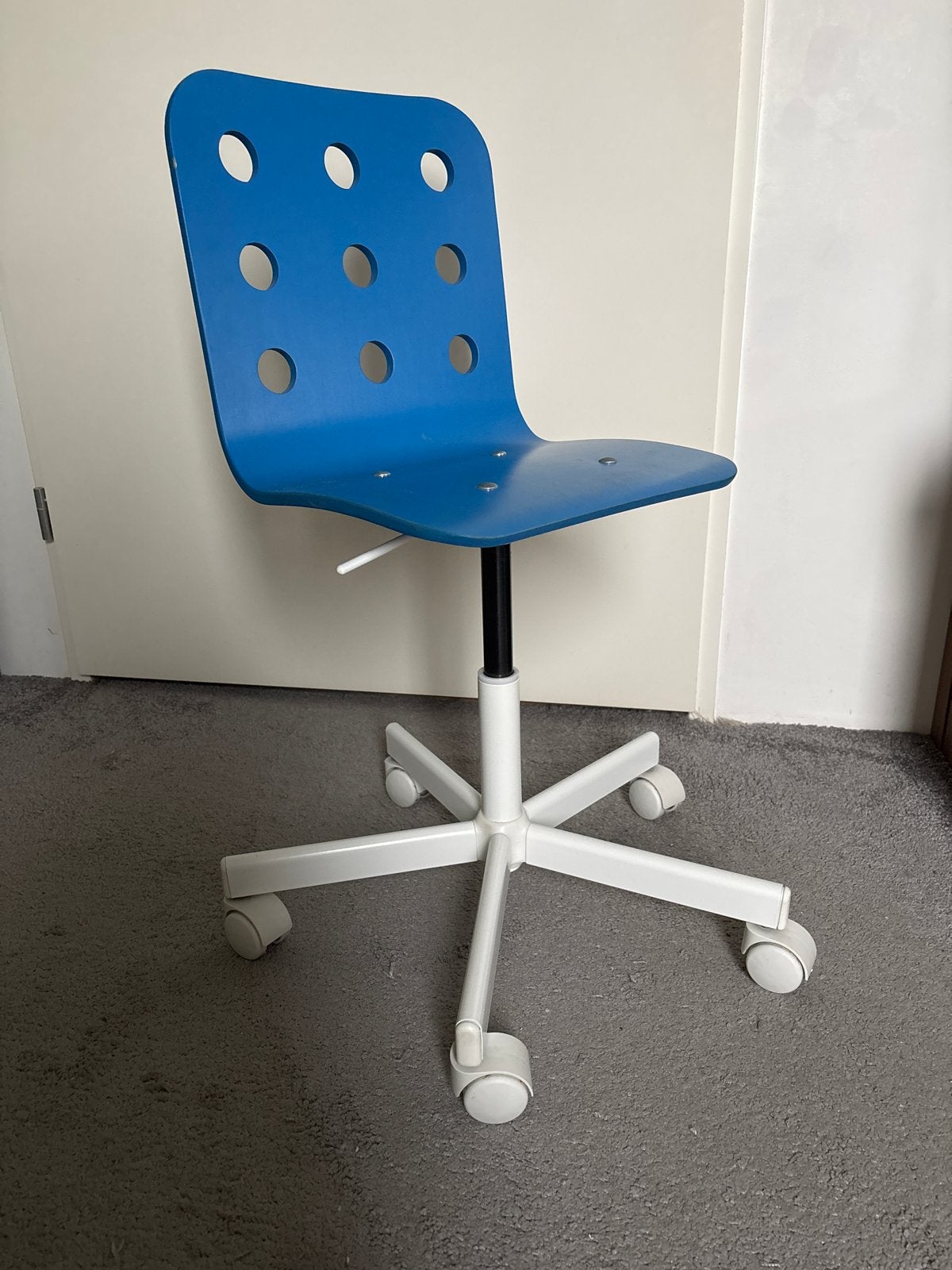 IKEA bureaustoel blauw - jules, Ophalen, Gebruikt, Blauw, Bureaustoel