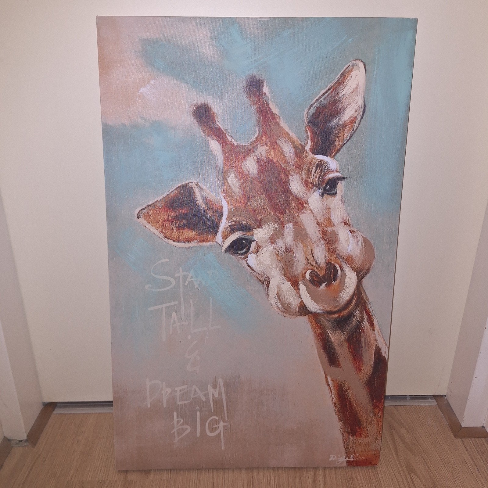 Giraf (Canvas), Ophalen, Schilderij