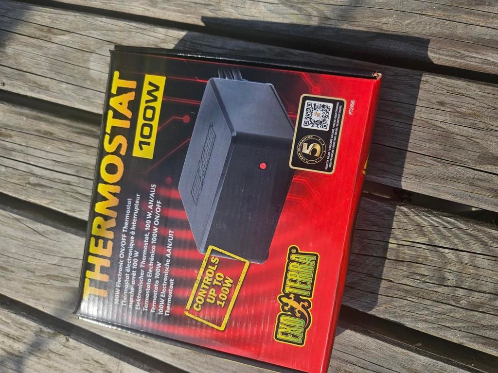 Exoterra thermostaat 100 W, Dieren en Toebehoren, Reptielen en Amfibieën | Toebehoren, Ophalen of Verzenden, Nieuw