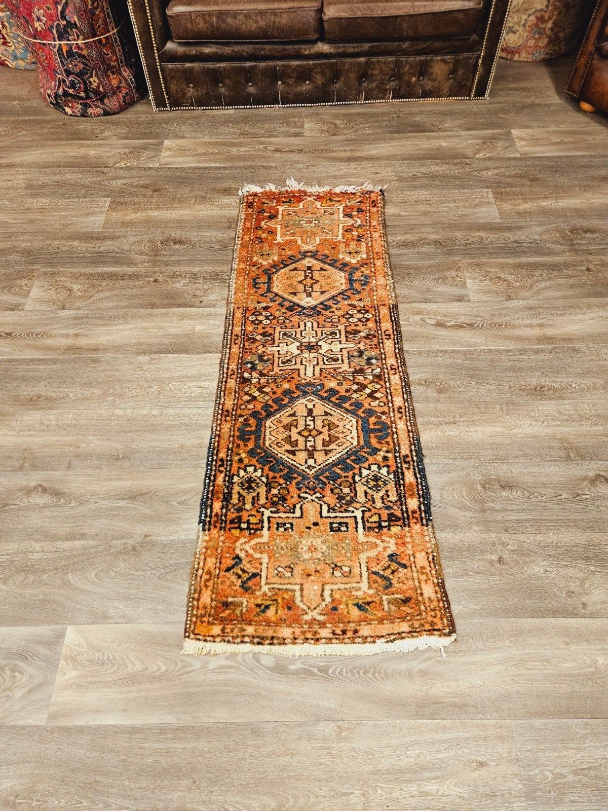 Perzisch Handgeknoopt Tapijt. prachtige kleuren, Perzisch, 200 cm of meer, Zo goed als nieuw, Bruin