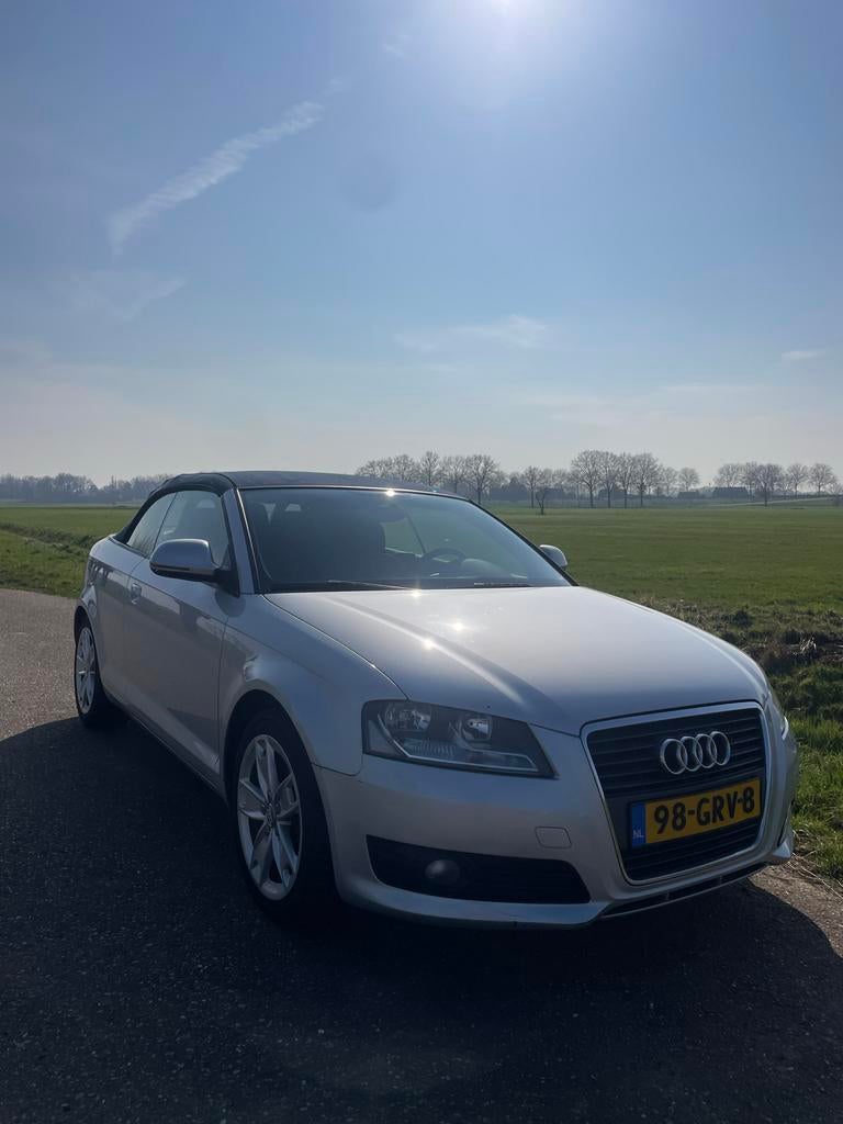 Audi A3 1.8 Tfsi Cabriolet 160pk 2008 Grijs, Auto's, Audi, Voorwielaandrijving, 4 cilinders, Cabriolet, 75 €/maand