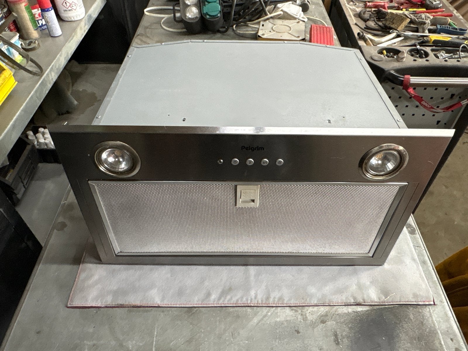 Pelgrim Inbouw Afzuigkap 300x520mm - ISW750RVS, Ophalen, Gebruikt, Inbouw, Onderbouw afzuigkap