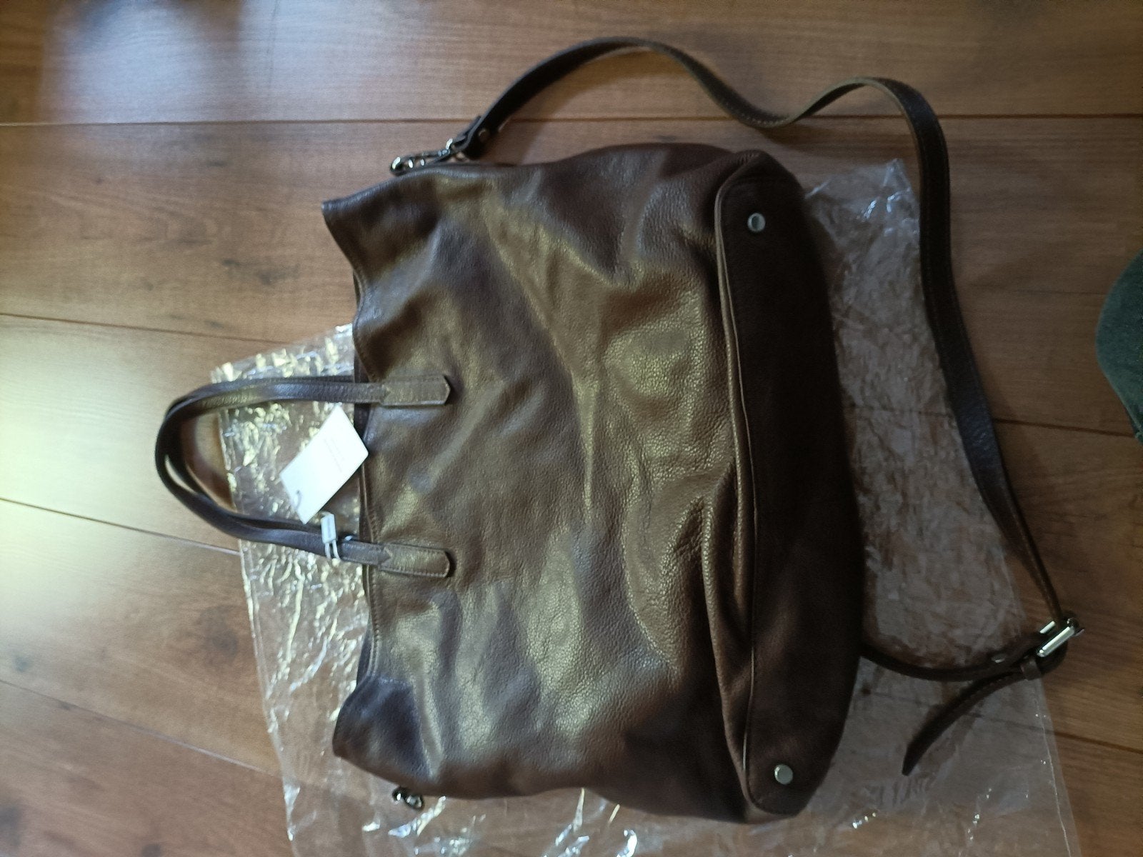 Shopper, bruin leer, Ophalen, Nieuw, Bruin, Shopper