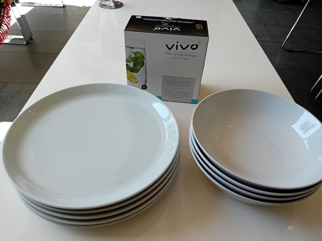 9 borden Vivo Villeroy & Boch Group Albert Heijn Jumbo actie, Huis en Inrichting, Keuken | Servies, Ophalen of Verzenden, Zo goed als nieuw